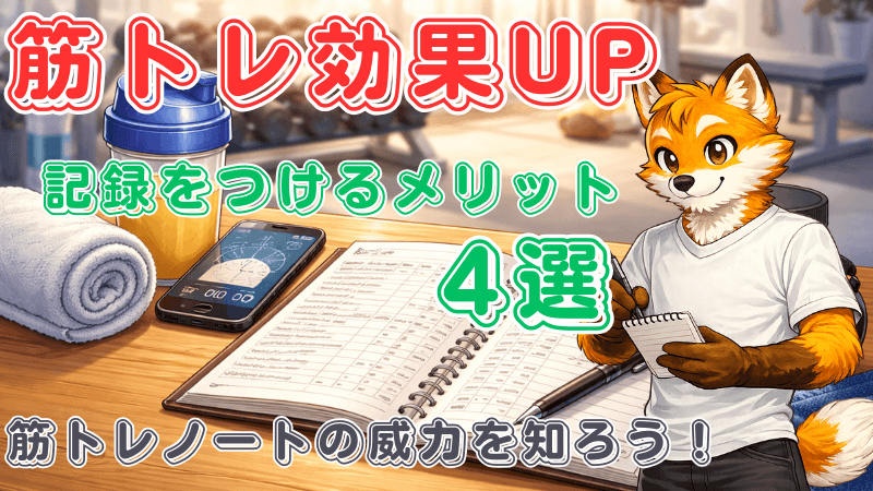 メモをとるキツネ